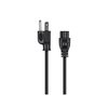 Monoprice Grounded Ac Power Cord, 15 ft.Black 7690